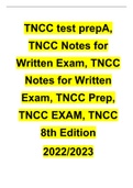  TNCC test prepA, TNCC Notes for Written Exam, TNCC Notes for Written Exam, TNCC Prep, TNCC EXAM, TNCC 8th Edition  2022/2023