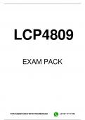 LCP4809 EXAM PACK 2025