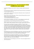 Juvenile Delinquency&vert; 85 QUESTIONS&vert; WITH COMPLETE SOLUTIONS