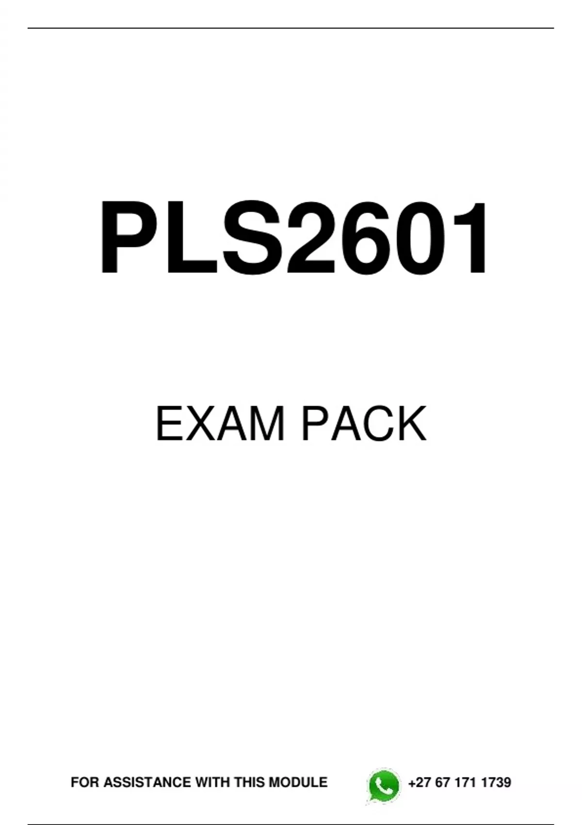 PLS2601 EXAM PACK 2026 - Critical Reasoning (PLS2601) - Stuvia SA