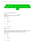 MSN 570 Advanced Pathophysiology Final -with 100&percnt; verified solutions-2022-2024