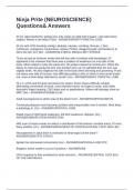 Ninja Prite &lpar;NEUROSCIENCE&rpar; Questions& Answers