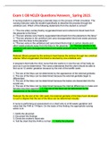 Exam 1 OB NCLEX Questions&sol;Answers&lowbar; Spring 2023&period;