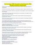 Immunology HMX Questions And Answers With Verified Solutions 2022&sol;2023