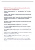 WGU C172 Network and Security Foundations Exam 416 Questions with Verified Answers &comma;100&percnt; CORRECT