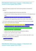 PSYCHOLOGY 4320 Exam 1 chapter 1-3 Questions and Answers Latest Update 2022&sol;2023