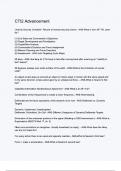 CTI2 Advancement Exam&semi; elaboration - Questions with  Correct Answers &vert; complete solutions &vert; latest updates 