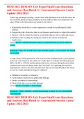 HESI 2022 HESI RN Exit Exam Final Exam Questions and Answers Best Rated A&plus; Guaranteed Success Latest Update 2022&sol;2023