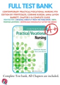 Test Banks For Contemporary Practical/Vocational Nursing 9th Edition by 9781975136215, Corinne Kurzen; Anna LaVon Barrett, Chapter 1-16 Complete Guide