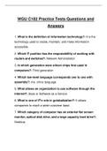 WGU C182 Practice Tests Questions and Answers 2024