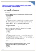 Test Bank for Fundamentals of Nursing 11th Edition Potter Perry-a comprehensive study guide latest update