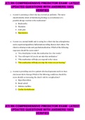 ATI RN COMPREHENSIVE PREDICTOR EXAM  LATEST UPDATED QUESTIONS WITH ANSWERS 100&percnt; VERIFIED
