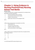 TEST BANK CLINICAL NURSING SKILLS AND TECHNIQUES, 10TH EDITION BY ANNE GRIFFIN PERRY