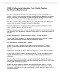 FTCE&colon; Professional Education Test &lpar;Florida Teacher Certification Examination&rpar;
