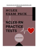 NCLEX RN 2023 NCSBN EXAM QUESTIONS AND ANSWERS