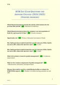 HCM EXIT EXAM QUESTIONS AND ANSWERS UPDATED &lpar;2024&sol;2025&rpar; &lpar;VERIFIED ANSWERS&rpar;