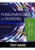 Test bank for potter s fundamentals of nursing 9th edition all chapters covered complete test bank