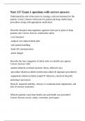 Nurs 317 Exam 1 questions with correct answer1&period;