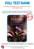 Test Bank For Nursing Ethics 5th Edition by Janie B&period; Butts&comma; Karen L&period; Rich 9781284170221 Chapter 1-12 Complete Guide&period;