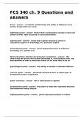 FCS 340 ch&period; 9 Questions and answers&period;
