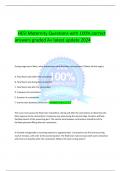HESI Maternity Questions with 100&percnt; correct answers graded A&plus; latest update 2024 During stage two of labor&comma; what assessments must the labor nurse perform&quest; &lpar;Select all that apply&period;&rpar; A&period; Fetal heart rate before the contraction B&period; Fetal heart rate during the co
