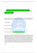 Maternity HESI Exam Latest Update October 2024 After performing an Ortolani test&comma; the nurse observes that a newborn has asymmetric gluteal and thigh skinfolds and uneven knee levels&period; What does the nurse infer from this assessment&quest; The infant had&colon; A low bi