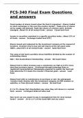 FCS-340 Final Exam Questions and answers&period;