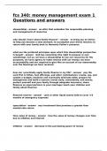 fcs 340 money management exam 1 Questions and answers&period;