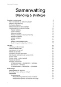 Samenvatting Branding & Strategie