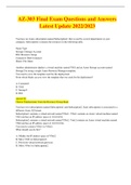 AZ-303 Final Exam Questions and Answers Latest Update 2022&sol;2023