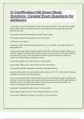 CI Certification&vert;108 Smart Study Solutions&colon; Curated Exam Questions for Achievers&vert;100&percnt; Correct Answers&vert;30 Pages