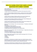 WGU C211 GLOBAL ECON STUDY GUIDE & COHORT QUESTIONS WITH CORRECT ANSWERS