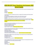 HESI RN EXIT Exam Questions And Answers 2022  Solved Update