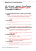 NR 599 Week 4 Midterm Exam Review 2023 (Retake 2022) PRIORITY EXAM (GUARANTEED PASS)