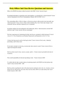 Petty Officer 2nd Class Review Questions and Answers