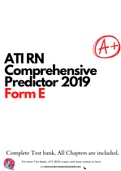 ATI RN Comprehensive Predictor 2019 Form E Latest Update