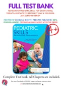 Test Bank For Pediatric Skills for Occupational Therapy Assistants 5th Edition by Jean W&period; Solomon&comma; Jane Clifford O'Brien 9780323597135 Chapter 1-29 Complete Guide&period;