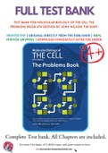 Test Bank For Molecular Biology of the Cell The Problems Book 6th Edition by John Wilson; Tim Hunt 9780815344537 Chapter 1-24 Complete Guide.