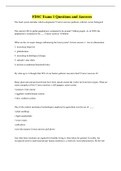 FDSC Exam 1 Questions and Answers