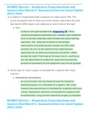 HS MISC Elsevier &ndash; Respiratory Exam Questions and Answers Best Rated A&plus; Guaranteed Success Latest Update 2022&sol;2023