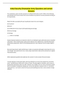 Initial Security Orientation Army Questions and correct  Answers