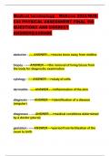Medical terminology &ndash; Midterm 2024&sol;NUR- 634 PHYSICAL ASSESSMENT FINAL 100 QUESTIONS AND CORRECT ANSWERS&vert;AGRADE