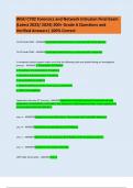 WGU C702 Forensics and Network Intrusion Final Exam &lpar;Latest 2023&sol; 2024&rpar; 200&plus; Grade A Questions and Verified Answers&vert; 100&percnt; Correct