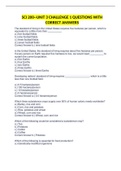 SCI 200--UNIT 3 CHALLENGE 1 QUESTIONS WITH CORRECT ANSWERS