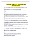 SCI 200-UNIT 4 CHALLENGE 2 QUESTIONS WITH CORRECT ANSWERS