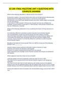 SCI 200--FINAL MILESTONE UNIT 4 QUESTIONS WITH COMPLETE ANSWERS