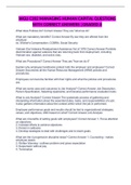 WGU C202 MANAGING HUMAN CAPITAL QUESTIONS WITH CORRECT ANSWERS &vert;GRADED A