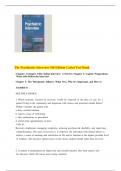 Test Bank for The Psychiatric Interview 5th Edition by Daniel J&period; Carlat&vert;9781975212988&vert; All Chapters&vert; LATEST