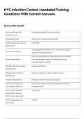 NYS Infection Control Mandated Training Questions With Correct Answers&period;