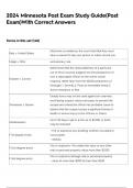 2024 Minnesota Post Exam Study Guide&lpar;Post Exam&rpar;With Correct Answers